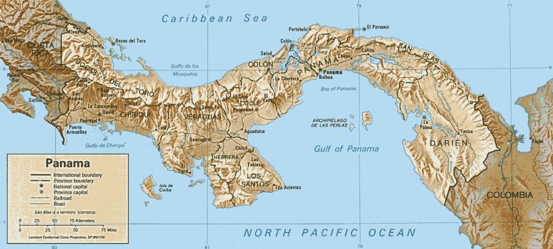 Viaggio a Panama Natale - mappa dell'itinerario